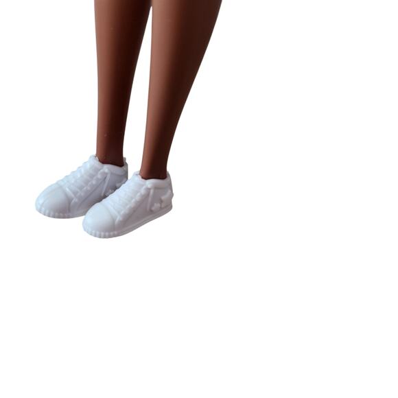 New AA Dressed Doll in Barbie Outfit Blue B Top Irridesecent Skirt White Shoes - Picture 4 of 16